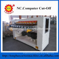 NC straight knife cut off corrugated cardboard machine